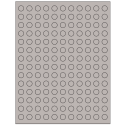 0.5" Gray Circular Sheet Labels
