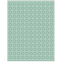0.5" Pastel Green Circular Sheet Labels