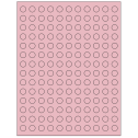 0.5" Pastel Pink Circular Sheet Labels