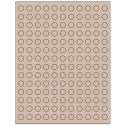 0.5" Pastel Tan Circular Sheet Labels