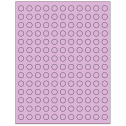 0.5" Pastel Purple Circular Sheet Labels