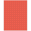 0.5" Red Circular Sheet Labels