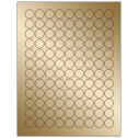 0.75" Gold Foil Circular Sheet Labels