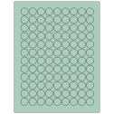 0.75" Pastel Green Circular Sheet Labels