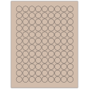 0.75" Pastel Tan Circular Sheet Labels