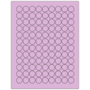 0.75" Pastel Purple Circular Sheet Labels
