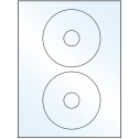 4.5" Crystal Clear Circular Sheet Labels