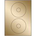 4.5" Gold Foil Circular Sheet Labels