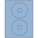 4.5" Pastel Blue Circular Sheet Labels