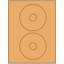 4.5" Pastel Orange Circular Sheet Labels