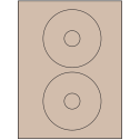 4.5" Pastel Tan Circular Sheet Labels