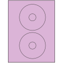 4.5" Pastel Purple Circular Sheet Labels