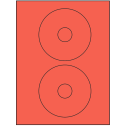 4.5" Red Circular Sheet Labels