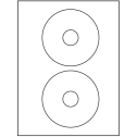 4.5" White Circular Sheet Labels