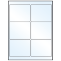 4" x 3" Crystal Clear Rectangular Sheet Labels