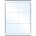 4" x 3" White Mid Gloss Rectangular Sheet Labels