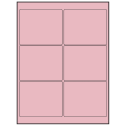 4" x 3" Pastel Pink Rectangular Sheet Labels