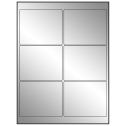 4" x 3" Silver Foil Rectangular Sheet Labels