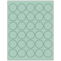 1.5" Pastel Green Circular Sheet Labels