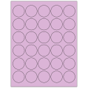 1.5" Pastel Purple Circular Sheet Labels
