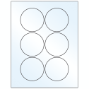 3" Crystal Clear Circular Sheet Labels