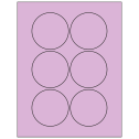 3" Pastel Purple Circular Sheet Labels