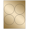 4" Gold Foil Circular Sheet Labels