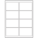 4" x 2.5" White Vinyl Drum Rectangular Sheet Labels