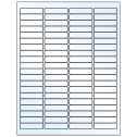 1.9375" x 0.5" Crystal Clear Rectangular Sheet Labels