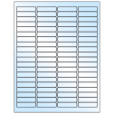 1.9375" x 0.5" White Premium High Gloss Rectangular Sheet Labels