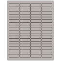 1.9375" x 0.5" Gray Rectangular Sheet Labels