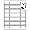 1.9375" x 0.5" Blockout Rectangular Sheet Labels
