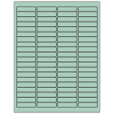 1.9375" x 0.5" Pastel Green Rectangular Sheet Labels