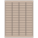 1.9375" x 0.5" Pastel Tan Rectangular Sheet Labels