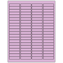 1.9375" x 0.5" Pastel Purple Rectangular Sheet Labels
