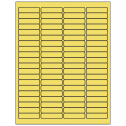 1.9375" x 0.5" Pastel Yellow Rectangular Sheet Labels