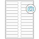 3.5" x 0.75" Photo Gloss Rectangular Sheet Labels
