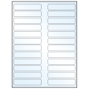 3.5" x 0.75" White Mid Gloss Rectangular Sheet Labels