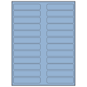 3.5" x 0.75" Pastel Blue Rectangular Sheet Labels