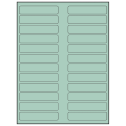 3.5" x 0.75" Pastel Green Rectangular Sheet Labels