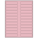 3.5" x 0.75" Pastel Pink Rectangular Sheet Labels