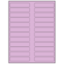 3.5" x 0.75" Pastel Purple Rectangular Sheet Labels