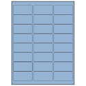 2.625" x 1.25" Pastel Blue Rectangular Sheet Labels