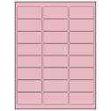 2.625" x 1.25" Pastel Pink Rectangular Sheet Labels