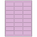 2.625" x 1.25" Pastel Purple Rectangular Sheet Labels