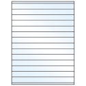 8.5" x 0.75" Crystal Clear Rectangular Sheet Labels