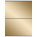 8.5" x 0.75" Gold Foil Rectangular Sheet Labels