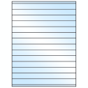 8.5" x 0.75" White Premium High Gloss Rectangular Sheet Labels