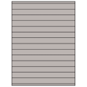 8.5" x 0.75" Gray Rectangular Sheet Labels