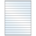 8.5" x 0.75" White Mid Gloss Rectangular Sheet Labels